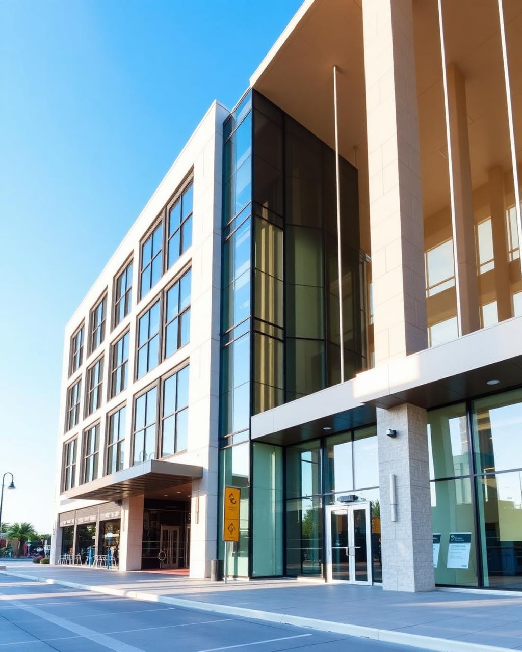 Modern commercial office building